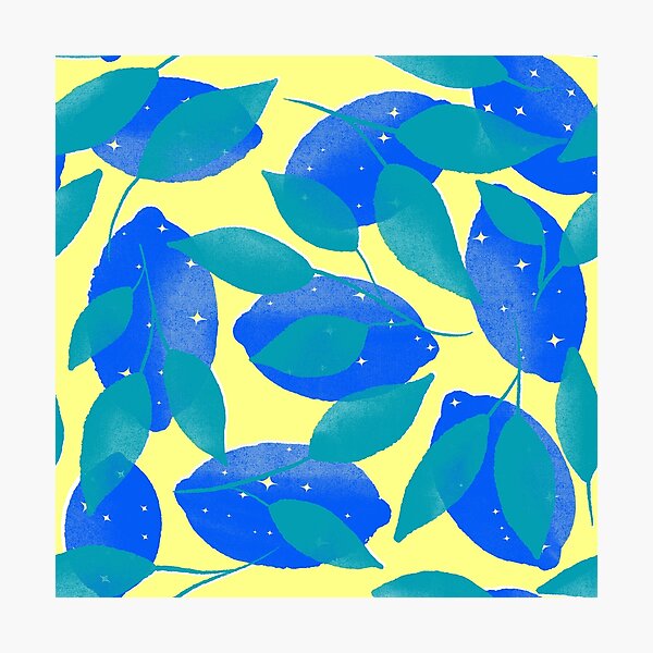 Item preview, Blue Green Yellow Citrus and Sprigs designed and sold by accountingann.