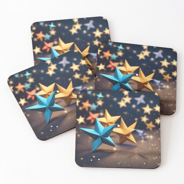 Item preview, Origami Art - Midnight Symphony: A Dance of Shooting Stars designed and sold by ArtfulFolds.