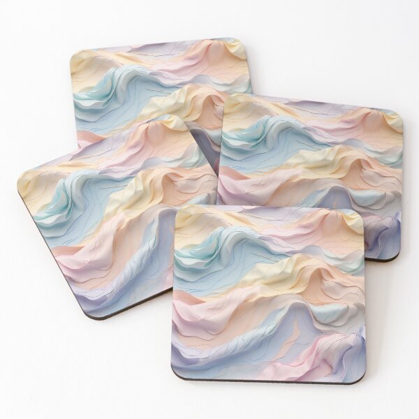 Item preview, Whispers of Colour Delicate Pastel Fabric Undulations designed and sold by ArtComixHaven.