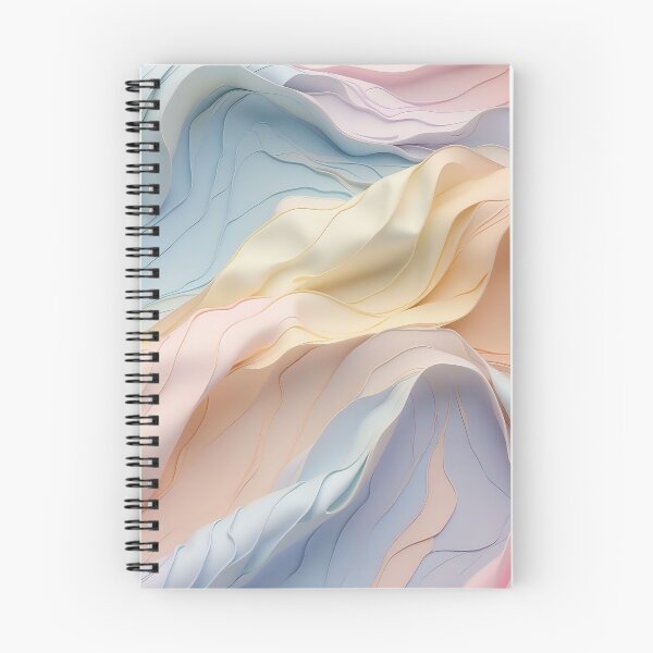 Item preview, Whispers of Colour Delicate Pastel Fabric Undulations designed and sold by ArtComixHaven.