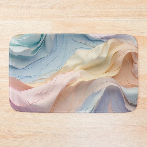 Item preview, Whispers of Colour Delicate Pastel Fabric Undulations designed and sold by ArtComixHaven.