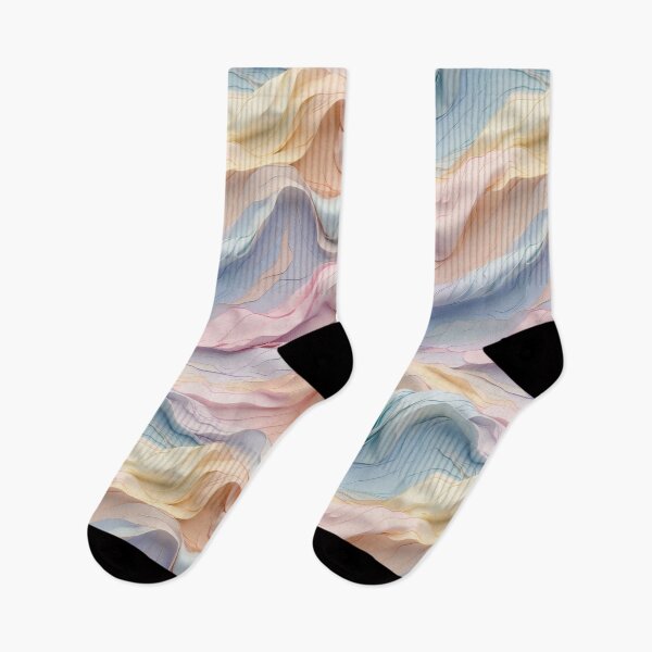 Item preview, Whispers of Colour Delicate Pastel Fabric Undulations designed and sold by ArtComixHaven.