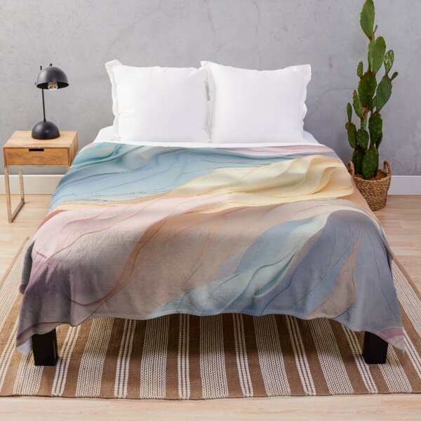 Item preview, Whispers of Colour Delicate Pastel Fabric Undulations designed and sold by ArtComixHaven.