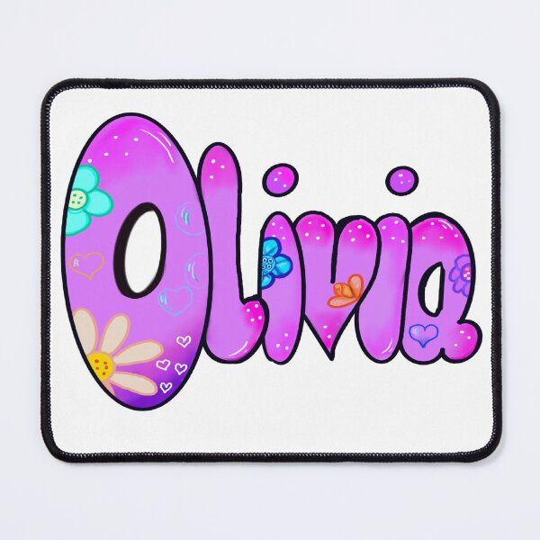 Item preview, Top 10 best personalized gifts - purple personalised, name with flowers pattern - custom name. Olivia designed and sold by Artonmytee.