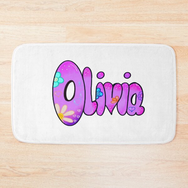 Item preview, Top 10 best personalized gifts - purple personalised,  name with flowers pattern  - custom name. Olivia designed and sold by Artonmytee.