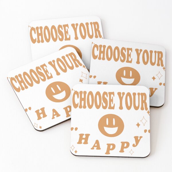 Item preview, 'choose your happy" pattern designed and sold by HOSHIIYOO.