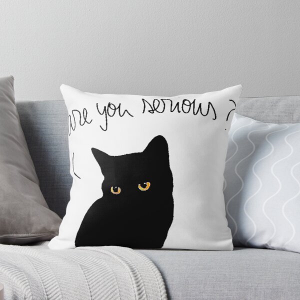 Item preview, Luna the black cat - Are you serious? designed and sold by Oqueartecura.