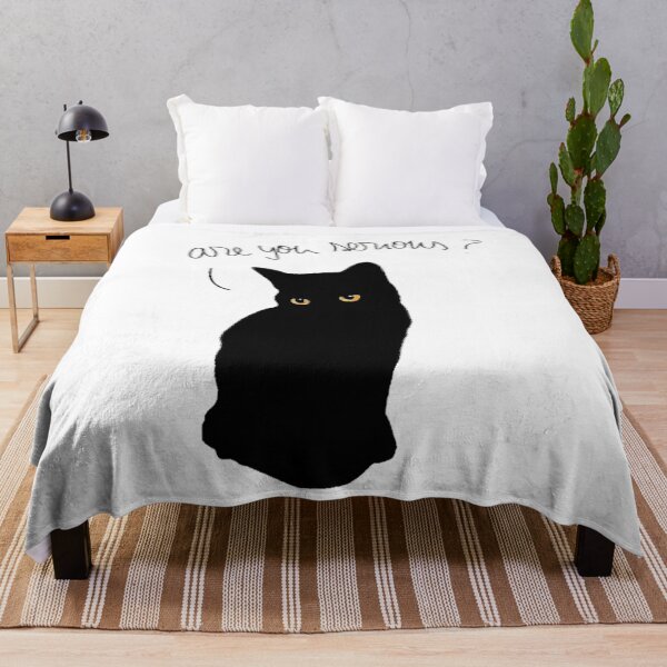 Item preview, Luna the black cat - Are you serious? designed and sold by Oqueartecura.