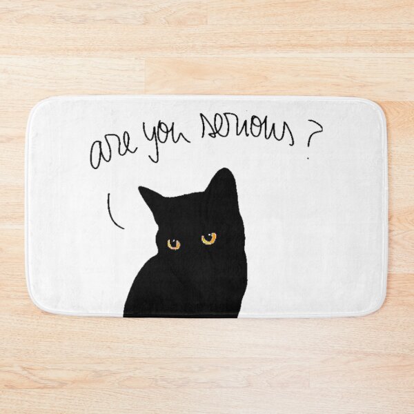Item preview, Luna the black cat - Are you serious? designed and sold by Oqueartecura.