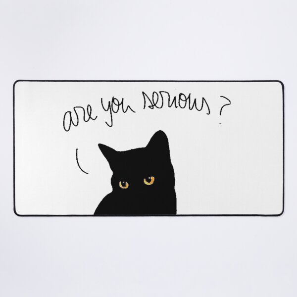 Item preview, Luna the black cat - Are you serious? designed and sold by Oqueartecura.
