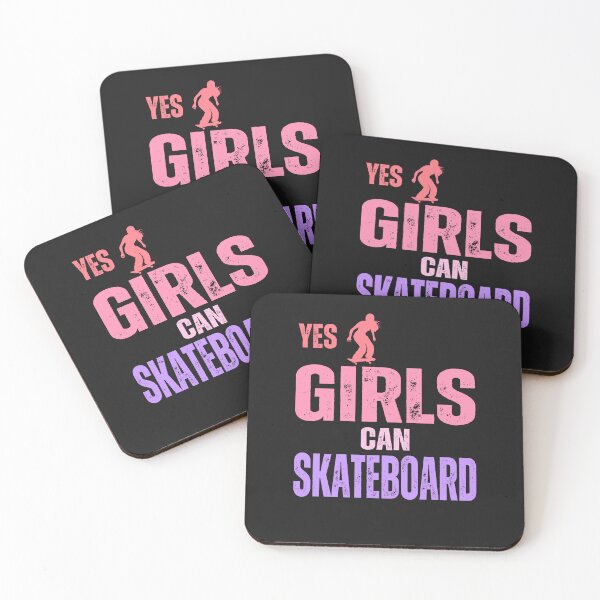 Item preview,  Yes,Girls can skateboard ,girl power designed and sold by erozzz.