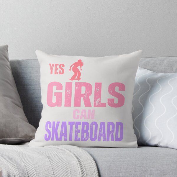Item preview,  Yes,Girls can skateboard ,girl power designed and sold by erozzz.
