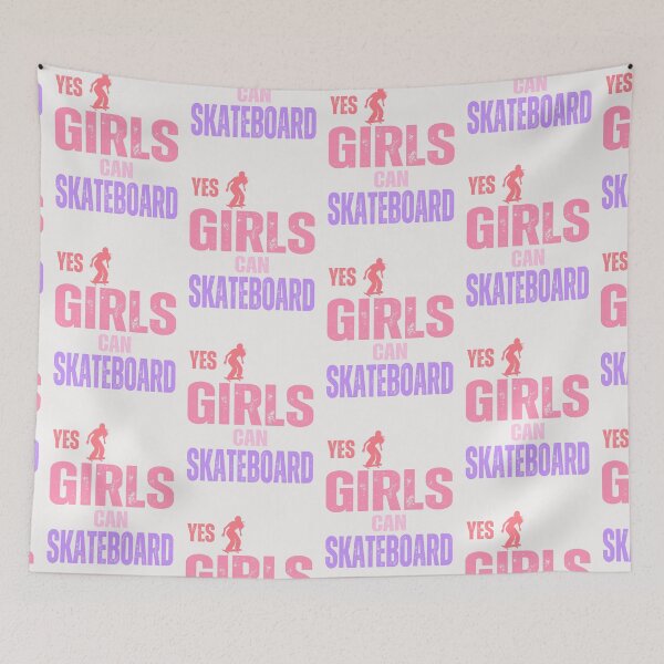 Item preview,  Yes,Girls can skateboard ,girl power designed and sold by erozzz.