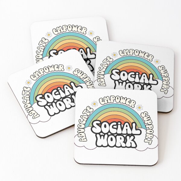 Item preview, Retro Social Work Rainbow designed and sold by EmRoseBoise.