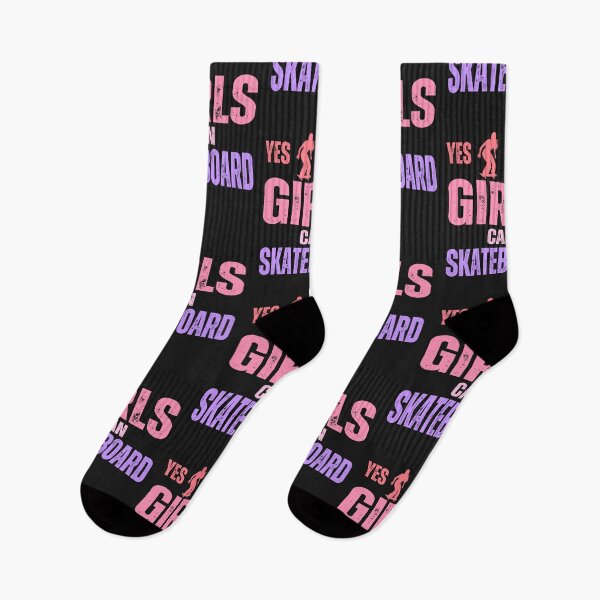 Item preview,  Yes,Girls can skateboard ,girl power designed and sold by erozzz.