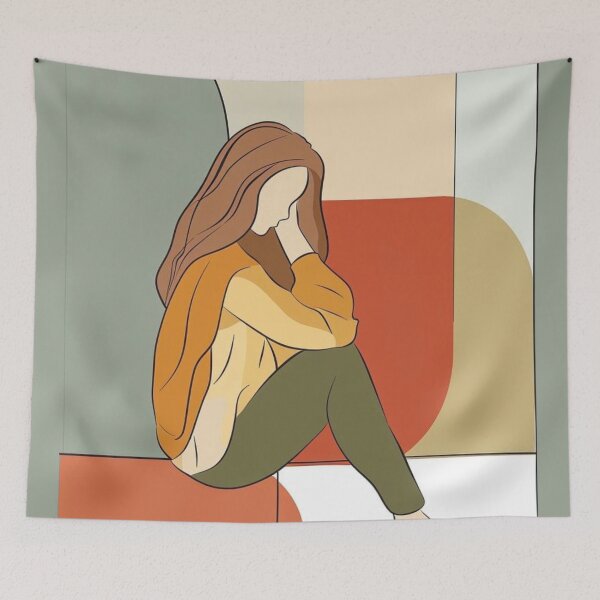 Item preview, Musing Woman designed and sold by AnnDart.