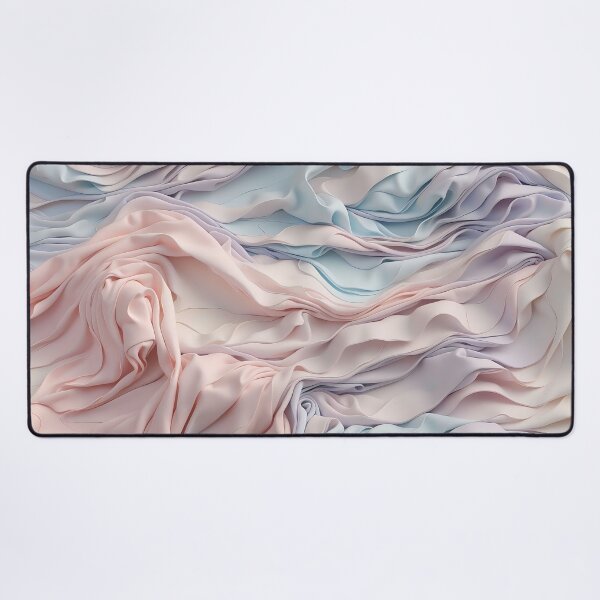 Item preview, Serene Pastel Waves: Fluid Elegance in Textile Art designed and sold by ArtComixHaven.
