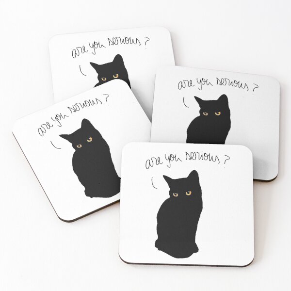 Item preview, Luna the black cat - Are you serious? designed and sold by Oqueartecura.