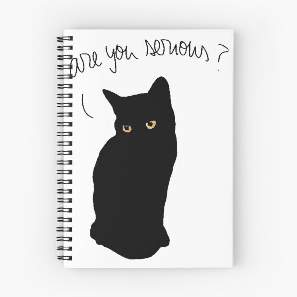 Item preview, Luna the black cat - Are you serious? designed and sold by Oqueartecura.