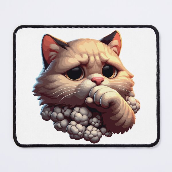 Item preview, cat coughing designed and sold by TshirtTalkYou.