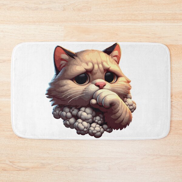 Item preview, cat coughing designed and sold by TshirtTalkYou.