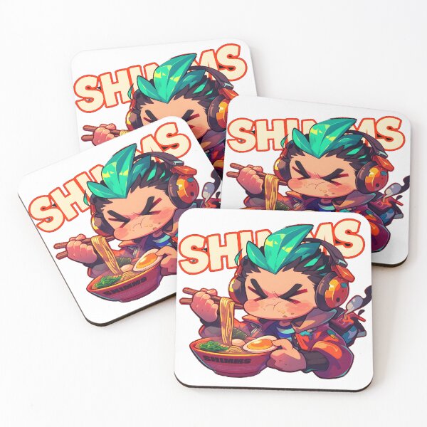Item preview, Cute Manga Boy With Headphones Eating Noodles designed and sold by StickySparkle.