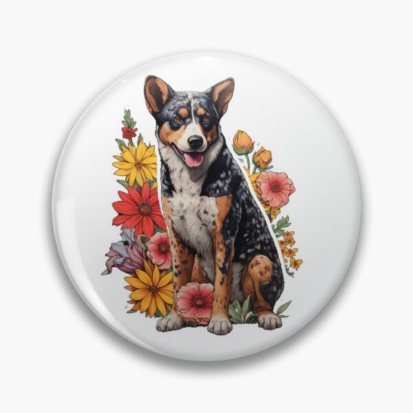 Item preview, Cute Flower Australian Stumpy Tail Cattle Mom Dad Guardian Angel Best Friend Doggie Paw designed and sold by SMARTKIT  DESIGNAGENCY.