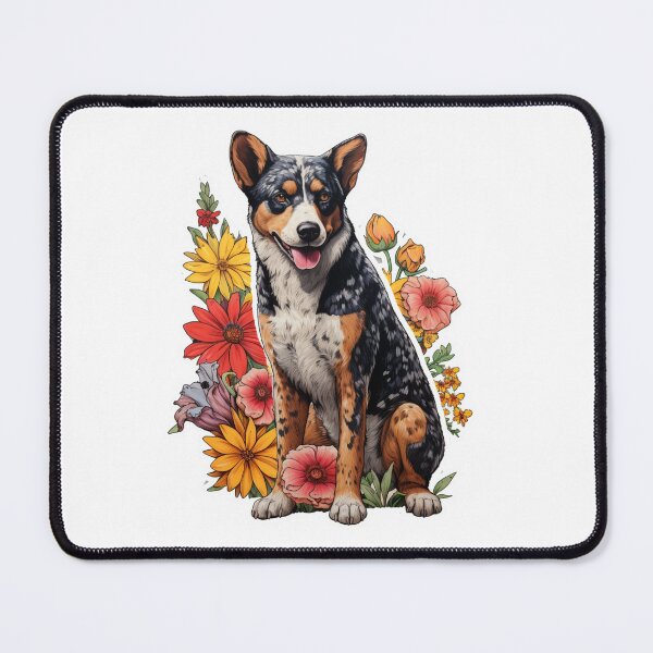 Item preview, Cute Flower Australian Stumpy Tail Cattle Mom Dad Guardian Angel Best Friend Doggie Paw designed and sold by SMARTKIT  DESIGNAGENCY.