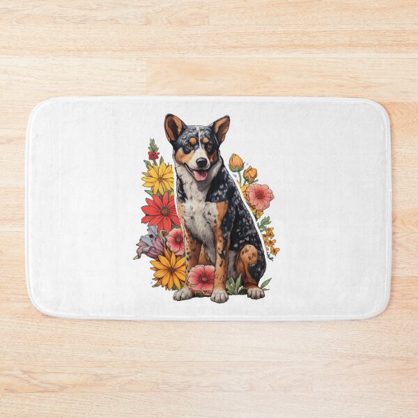 Item preview, Cute Flower Australian Stumpy Tail Cattle Mom Dad Guardian Angel Best Friend Doggie Paw designed and sold by SMARTKIT  DESIGNAGENCY.