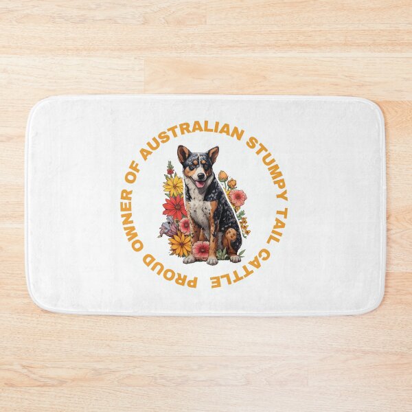 Item preview, Cute Flower Australian Stumpy Tail Cattle Mom Dad Guardian Angel Best Friend Doggie Paw designed and sold by SMARTKIT  DESIGNAGENCY.