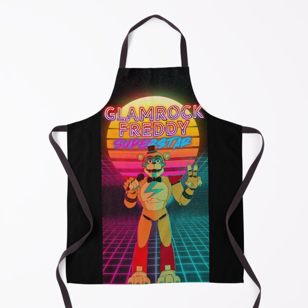 Aperçu de l'œuvre Rétrowave Glamrock Freddy créée et vendue par Emilyashdraws.