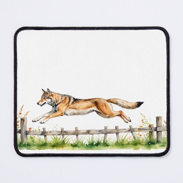 Item preview, Wolf jumping over the fence designed and sold by PragmaticP.