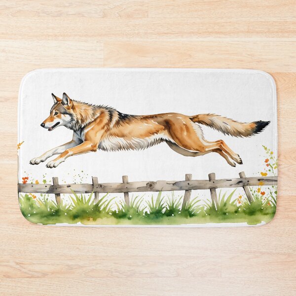 Item preview, Wolf jumping over the fence designed and sold by PragmaticP.