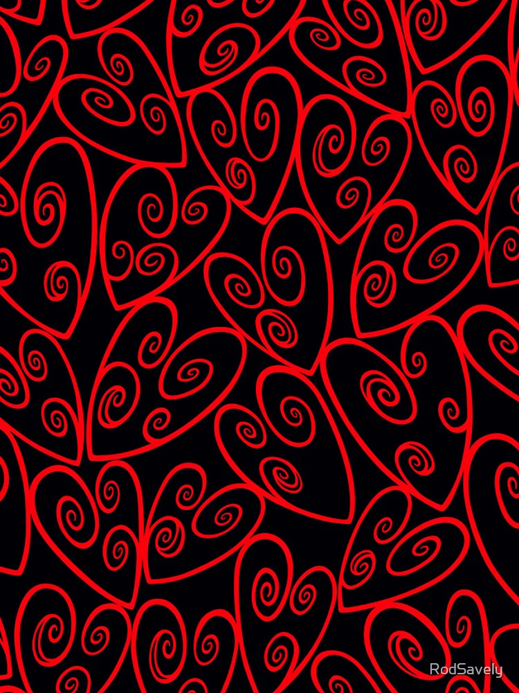 Thumbnail 4 of 4, iPhone Case, Heart Looped Pattern designed and sold by RodSavely.