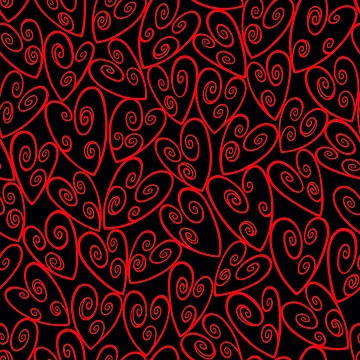 Artwork thumbnail, Heart Looped Pattern by RodSavely