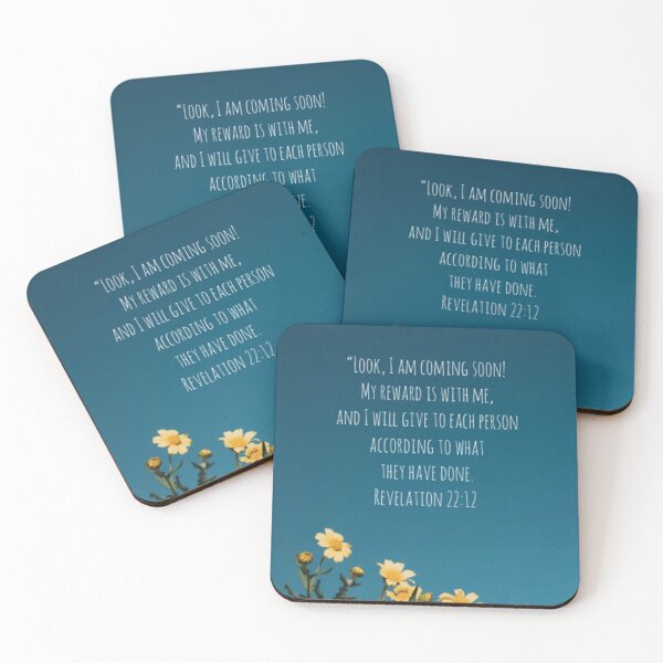 Item preview, Revelation 22:12 Bible Verse designed and sold by Neeshki.