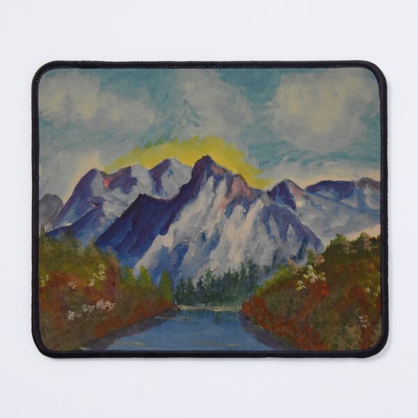 Aperçu de l'œuvre Montagnes en hiver # 1 créée et vendue par BlueCanna.