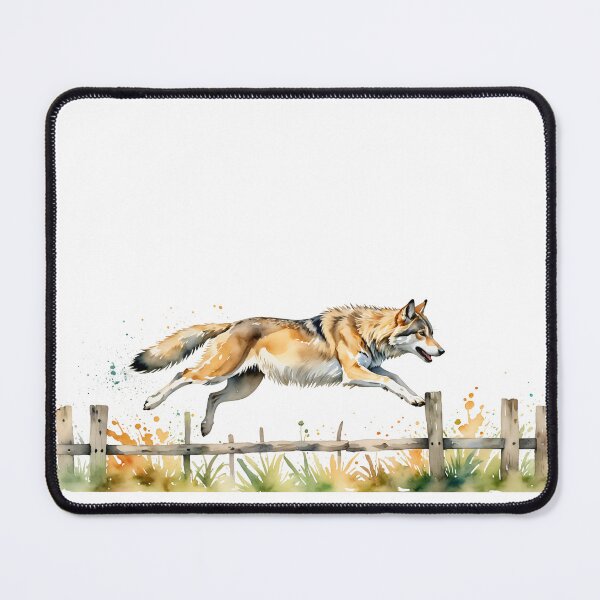 Item preview, Wolf jumping over the fence designed and sold by PragmaticP.