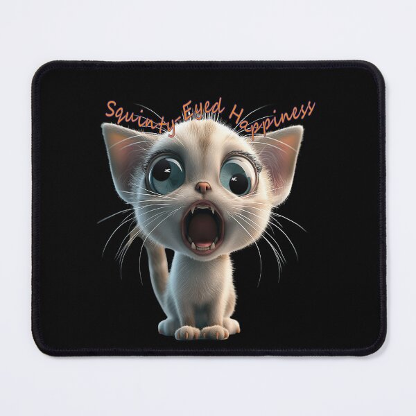 Item preview, Squinty-Eyed Happiness 3 ,is funny cute graphic idea for cat lovers/haters :) designed and sold by TomVtX.