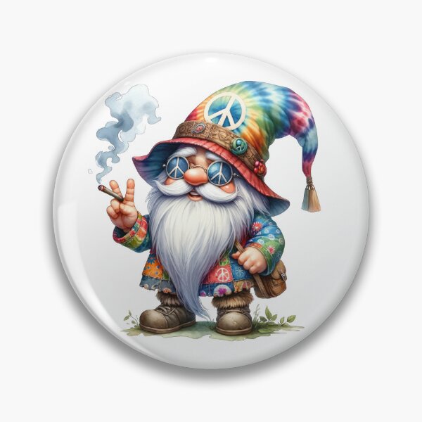Item preview, Cute Rainbow Hippie Gnome designed and sold by Magnuna.