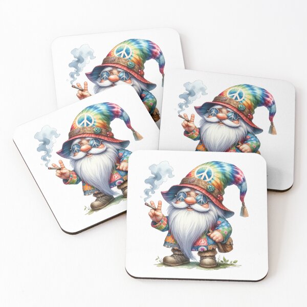 Item preview, Cute Rainbow Hippie Gnome designed and sold by Magnuna.