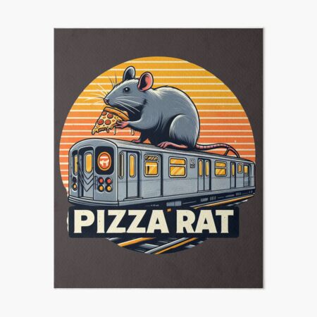 Artikel-Vorschau von Pizza Rat New York Subway NYC U-Bahn-Zug, designt und verkauft von MayaDelaye.