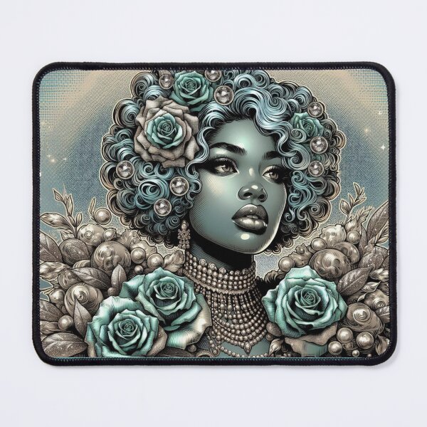 Item preview, Dusty Aquamarine Baroque Lady designed and sold by DesignsByPrnces.