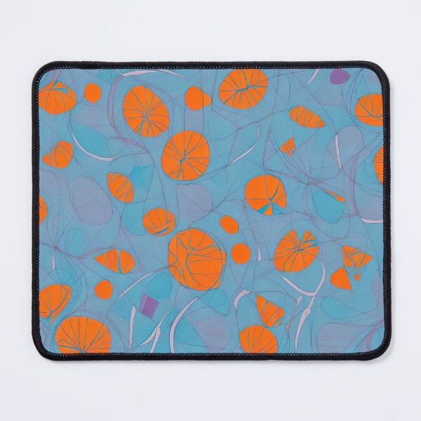 Item preview, Vibrant Symmetry Abstract Repetitive Pattern in Turquoise and Orange designed and sold by Frostquest.