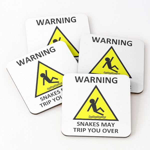 Item preview, Warning Snakes May Trip You Over designed and sold by MarkUK97.