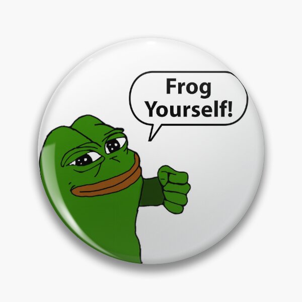 Item preview, Pepe HD in attack mood: Frog Yourself designed and sold by mr-meme.