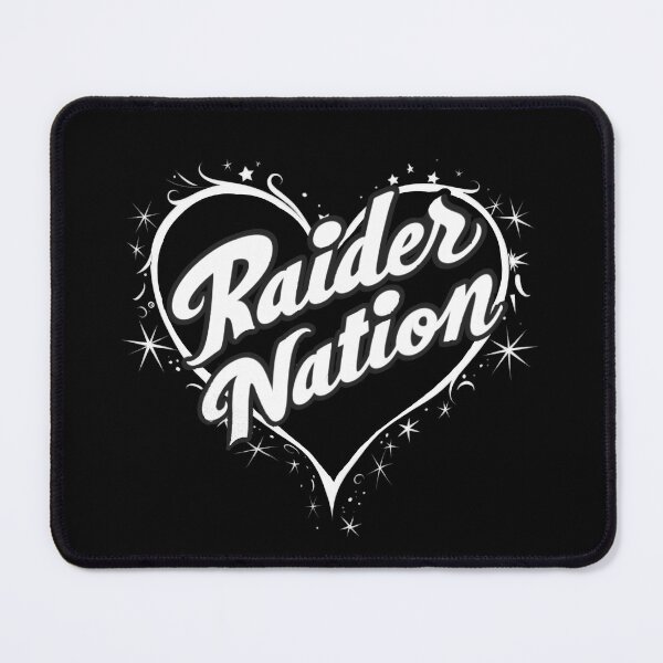 Item preview, Raider Nation in a heart with stars 2 designed and sold by My Team Designs.