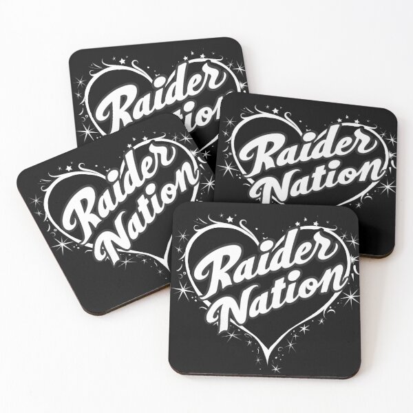 Item preview, Raider Nation in a heart with stars 2 designed and sold by My Team Designs.