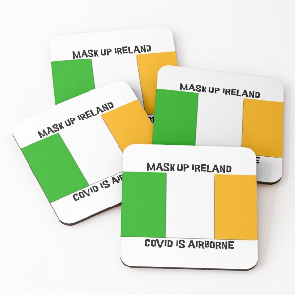 Item preview, MASK UP IRELAND COVID IS AIRBORNE designed and sold by SUPA PRINTZZ.