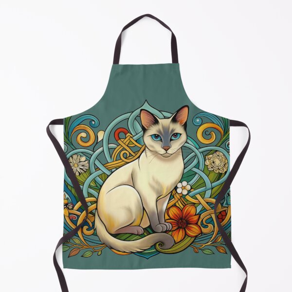 Item preview, Siamese cat and knotwork designed and sold by Mustela erminea.